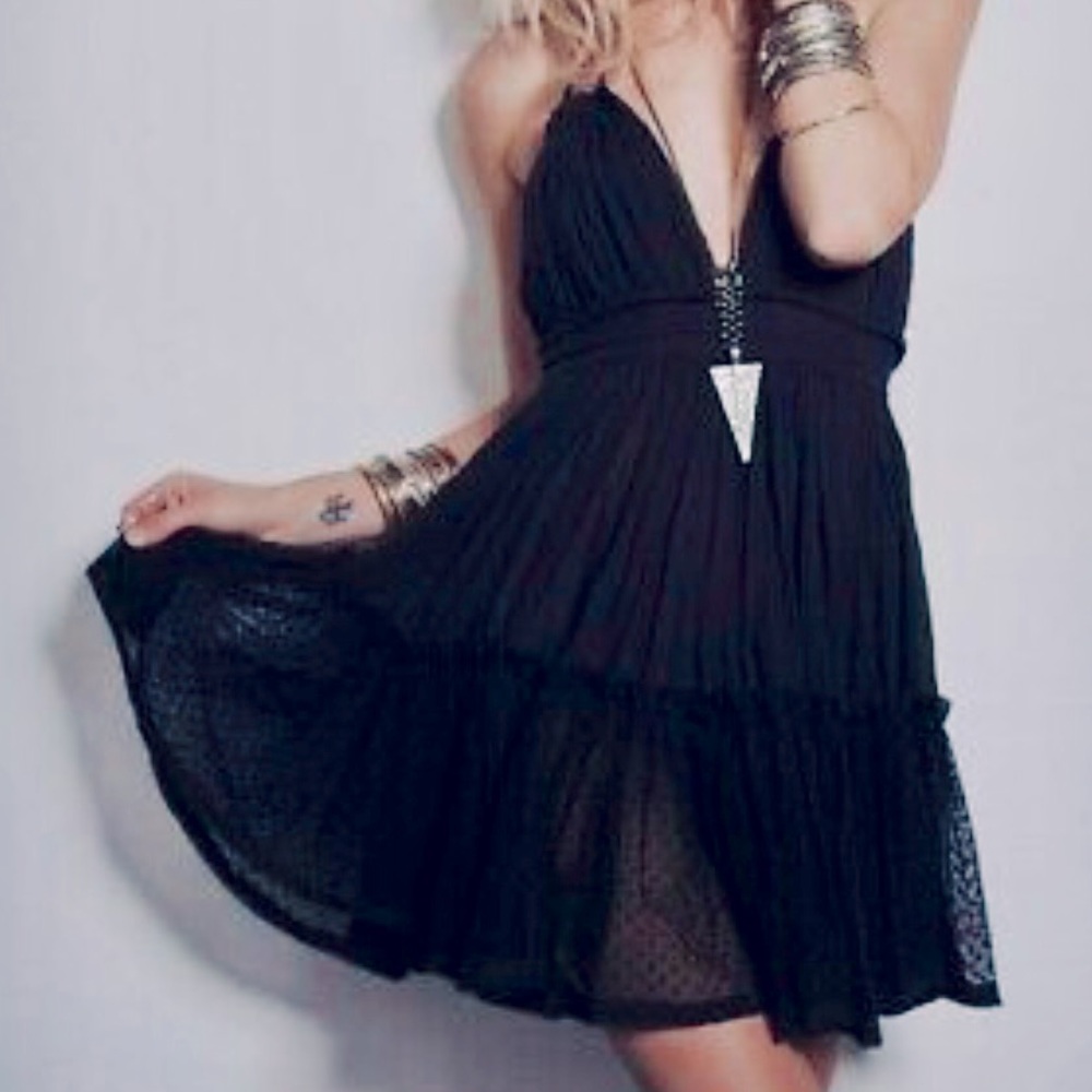 Free People Endless Summer Triangle Top lace Dress